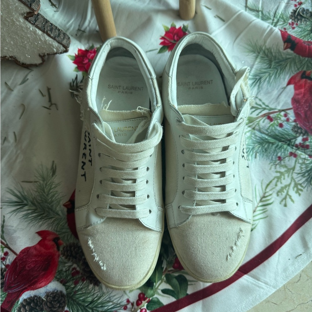 Saint Laurent White Casual Sneakers